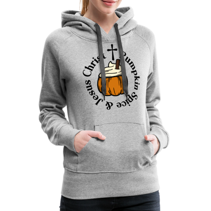 Women’s Premium Hoodie pumpkin spice hoodie - heather grey