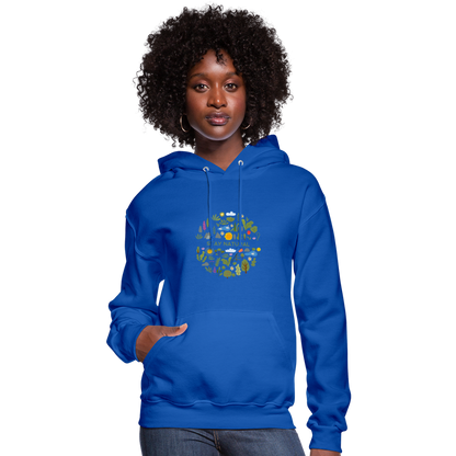 Women's Hoodie stay natural - royal blue