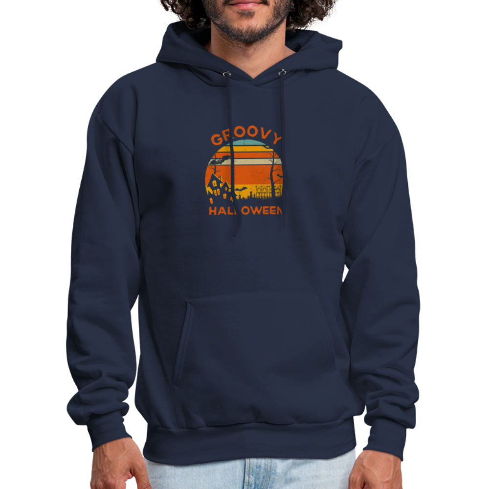 Men's Hoodie groovy halloween - navy