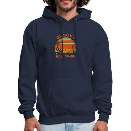 Men's Hoodie groovy halloween - navy