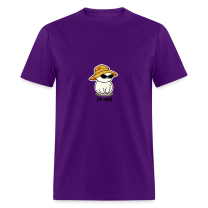 Unisex Classic T-Shirt cat so cool - purple