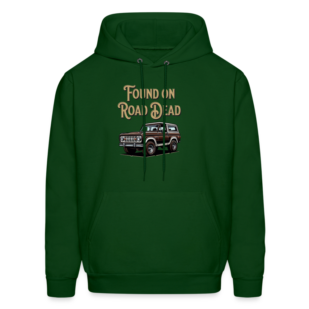 Men's Hoodie Ford Hoodie Found on Road Dead - forest green