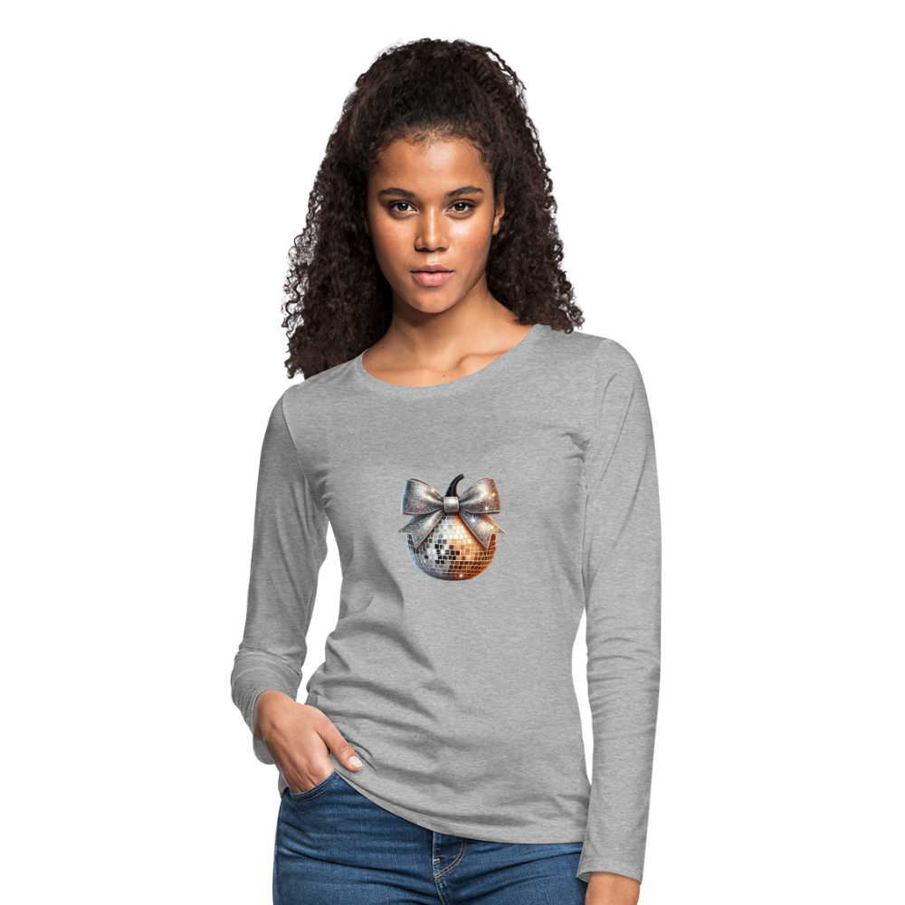 Women's Premium Long Sleeve T-Shirt disco ball - heather gray