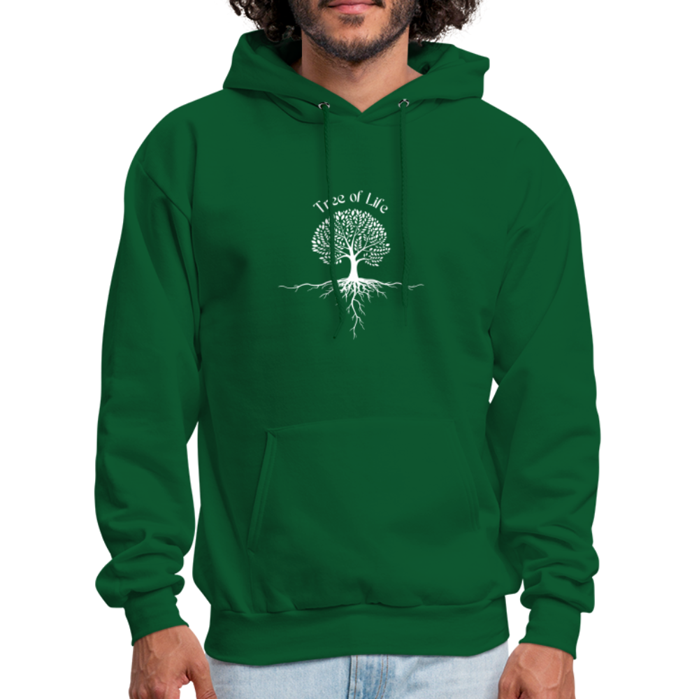 Men's Hoodie tree of life - forest green