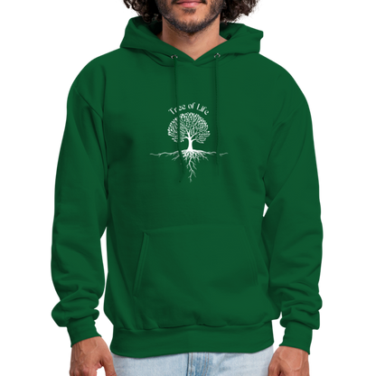 Men's Hoodie tree of life - forest green