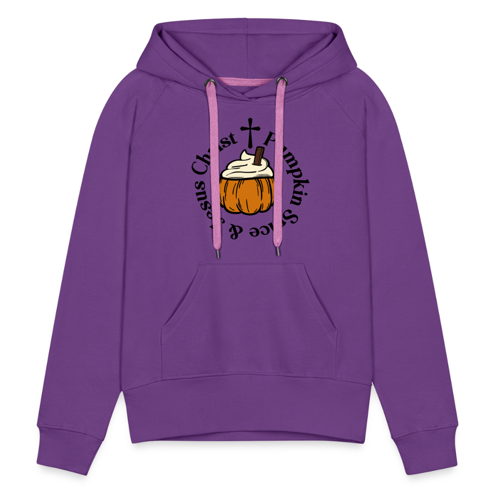 Women’s Premium Hoodie pumpkin spice hoodie - purple 