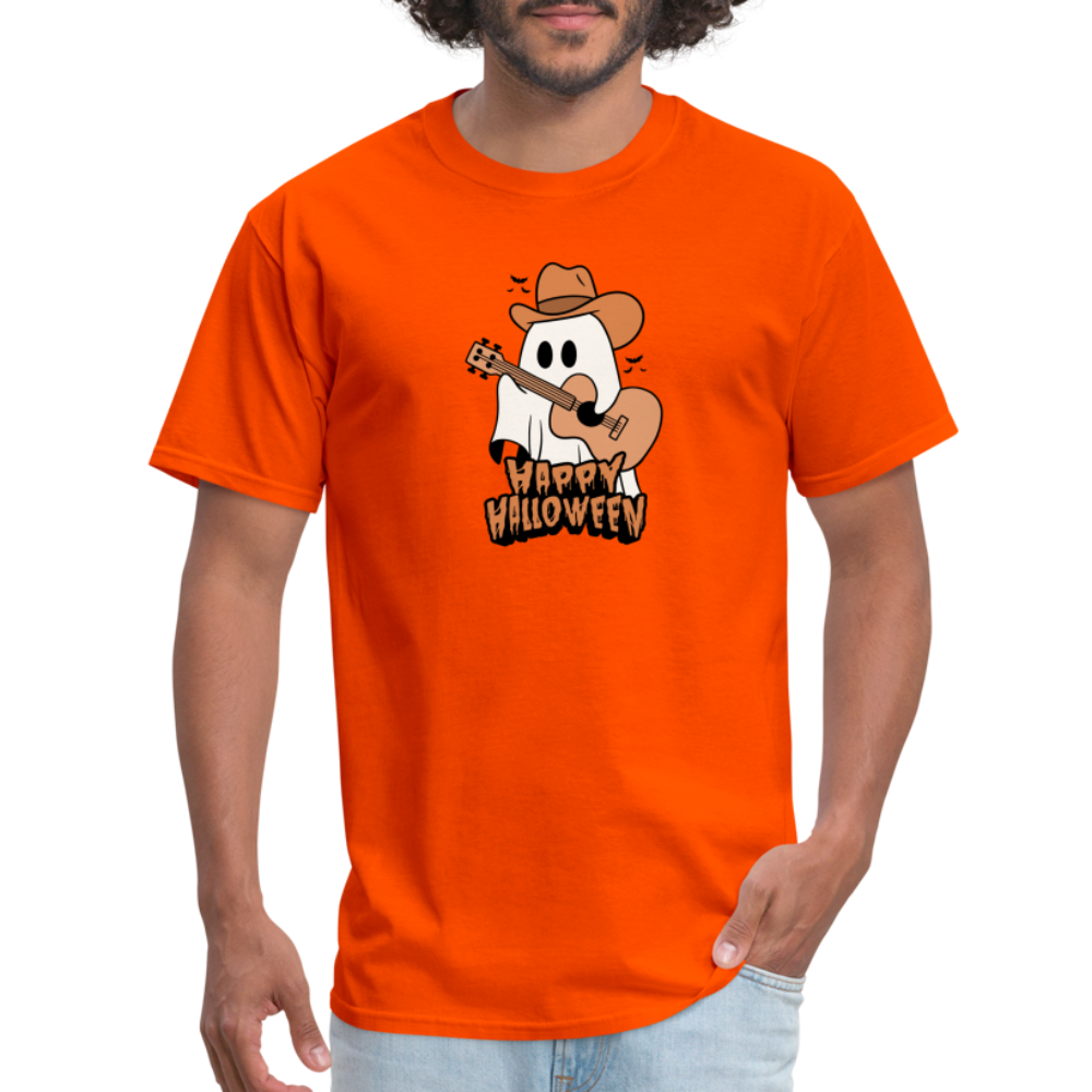 Unisex Classic T-Shirt happy halloween guitar shirt - orange