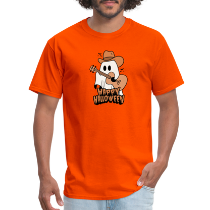 Unisex Classic T-Shirt happy halloween guitar shirt - orange