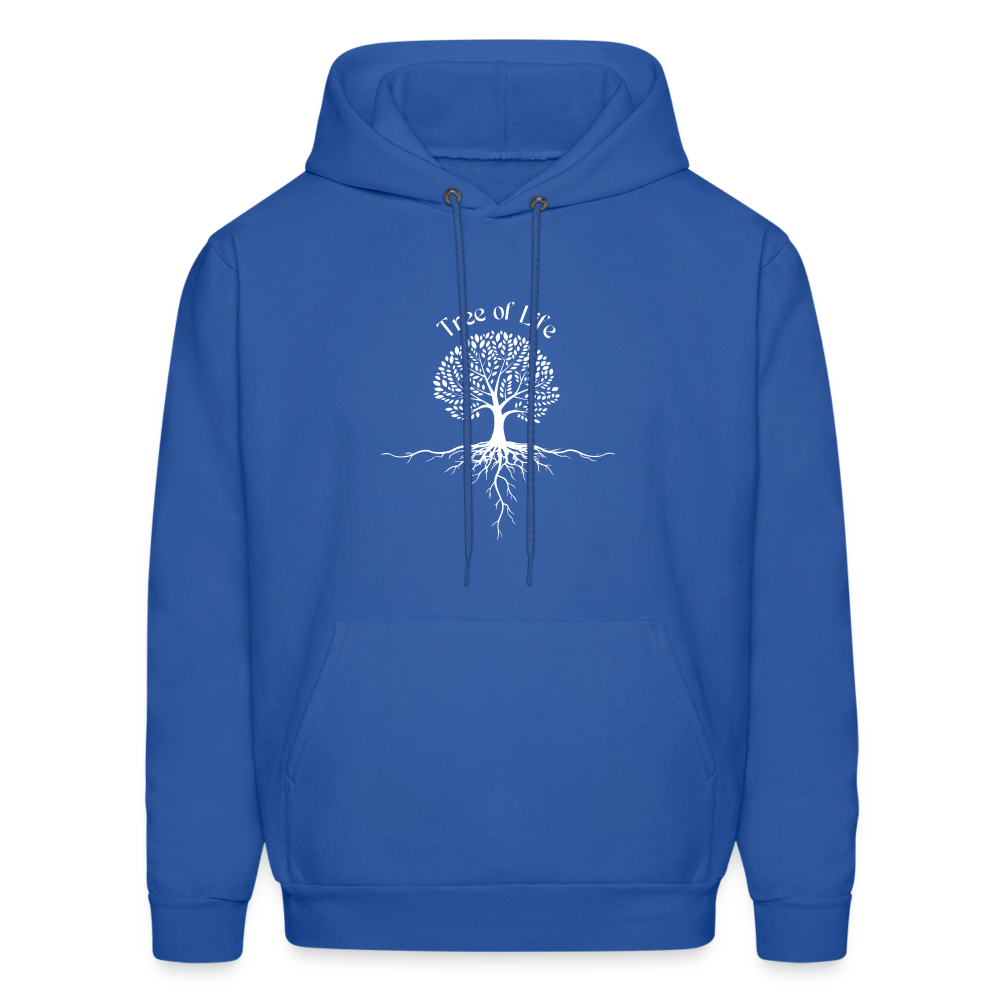 Men's Hoodie tree of life - royal blue