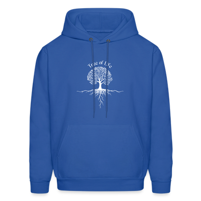 Men's Hoodie tree of life - royal blue