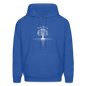 Men's Hoodie tree of life - royal blue