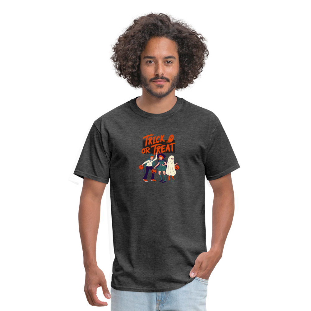 Unisex Classic T-Shirt trick or treat shirt - heather black