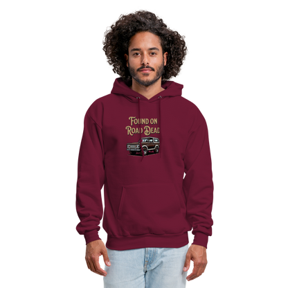 Men's Hoodie Ford Hoodie Found on Road Dead - burgundy