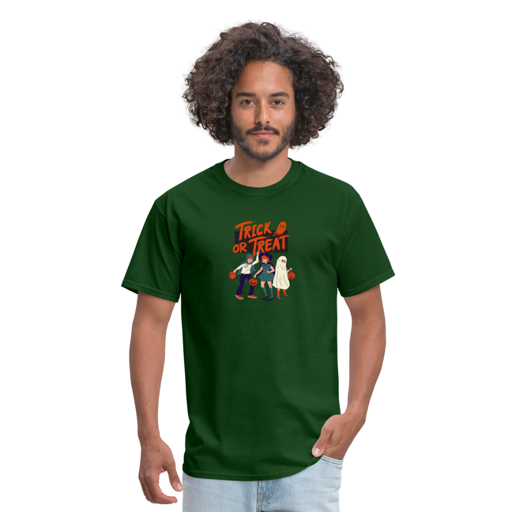 Unisex Classic T-Shirt trick or treat shirt - forest green