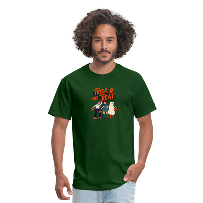 Unisex Classic T-Shirt trick or treat shirt - forest green