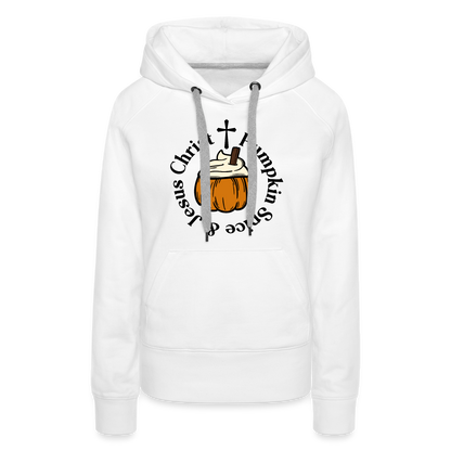 Women’s Premium Hoodie pumpkin spice hoodie - white