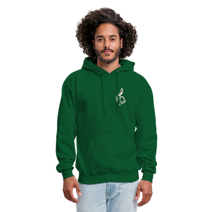 Men's Hoodie music Jesus is the song that I sing - forest green