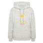 Women's Hoodie wheres your oil - heather oatmeal