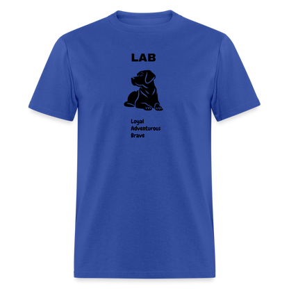 Unisex Classic T-Shirt lab dog lover shirt - royal blue