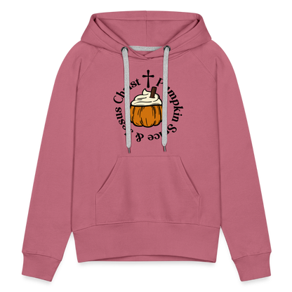 Women’s Premium Hoodie pumpkin spice hoodie - mauve