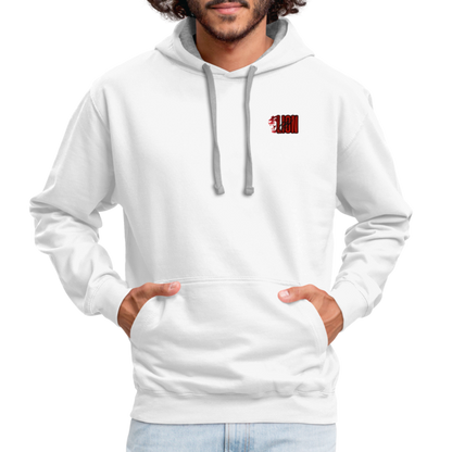 Contrast Hoodie lion - white/gray