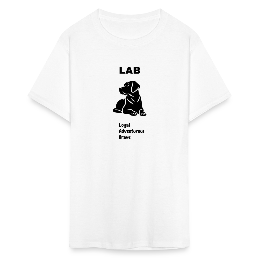 Unisex Classic T-Shirt lab dog lover shirt - white