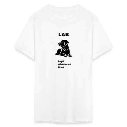 Unisex Classic T-Shirt lab dog lover shirt - white