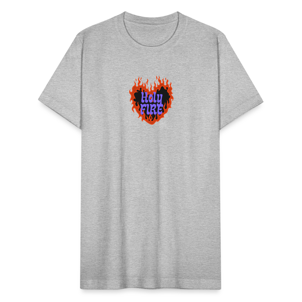 Unisex Jersey T-Shirt by Bella + Canvas holy fire - heather gray