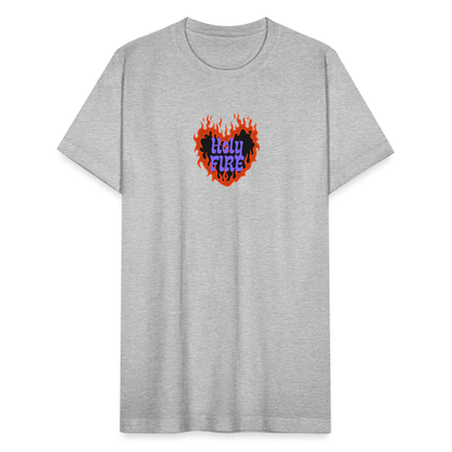 Unisex Jersey T-Shirt by Bella + Canvas holy fire - heather gray