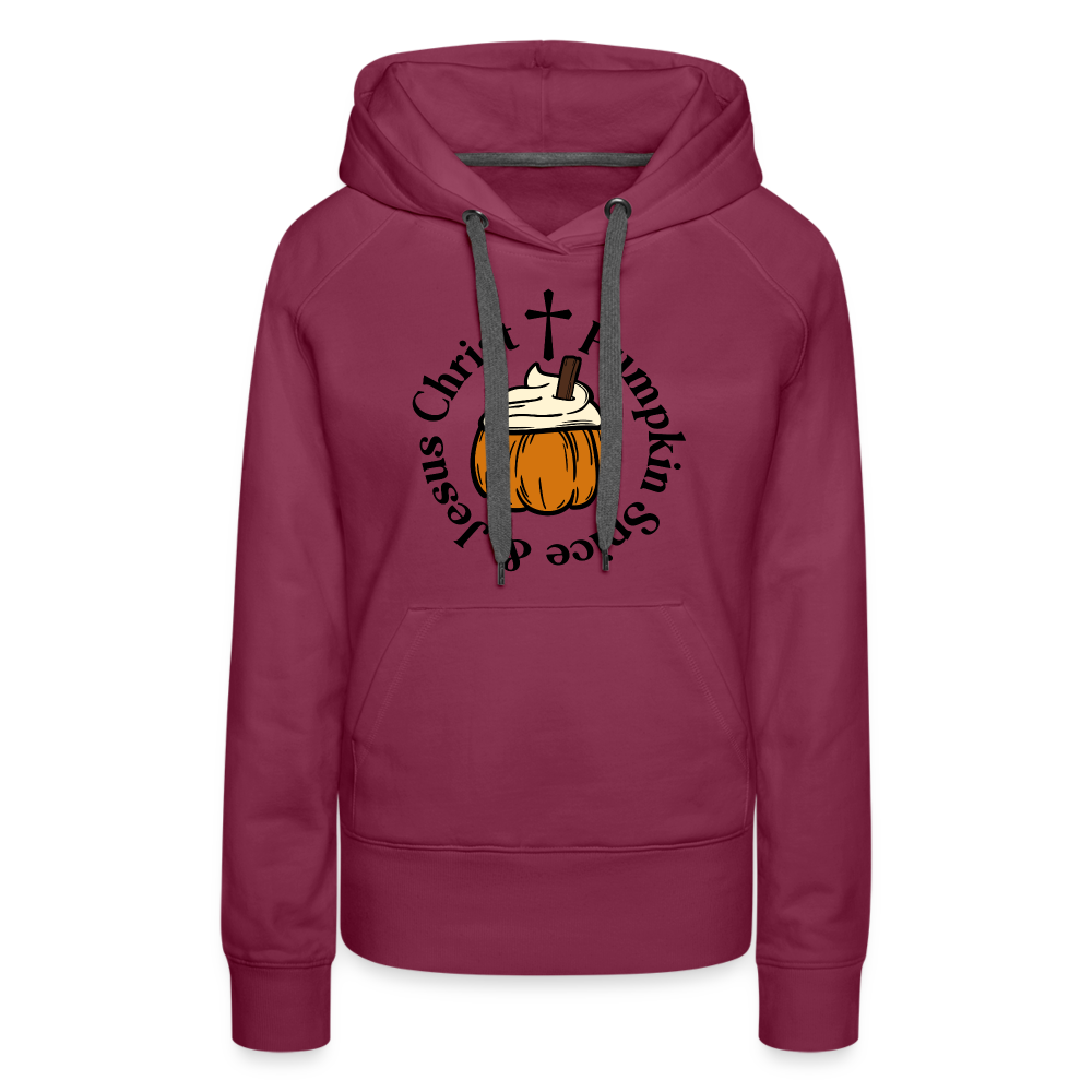 Women’s Premium Hoodie pumpkin spice hoodie - burgundy