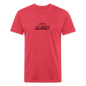 Fitted unisex/Poly T-Shirt by Next Level never alone - heather red