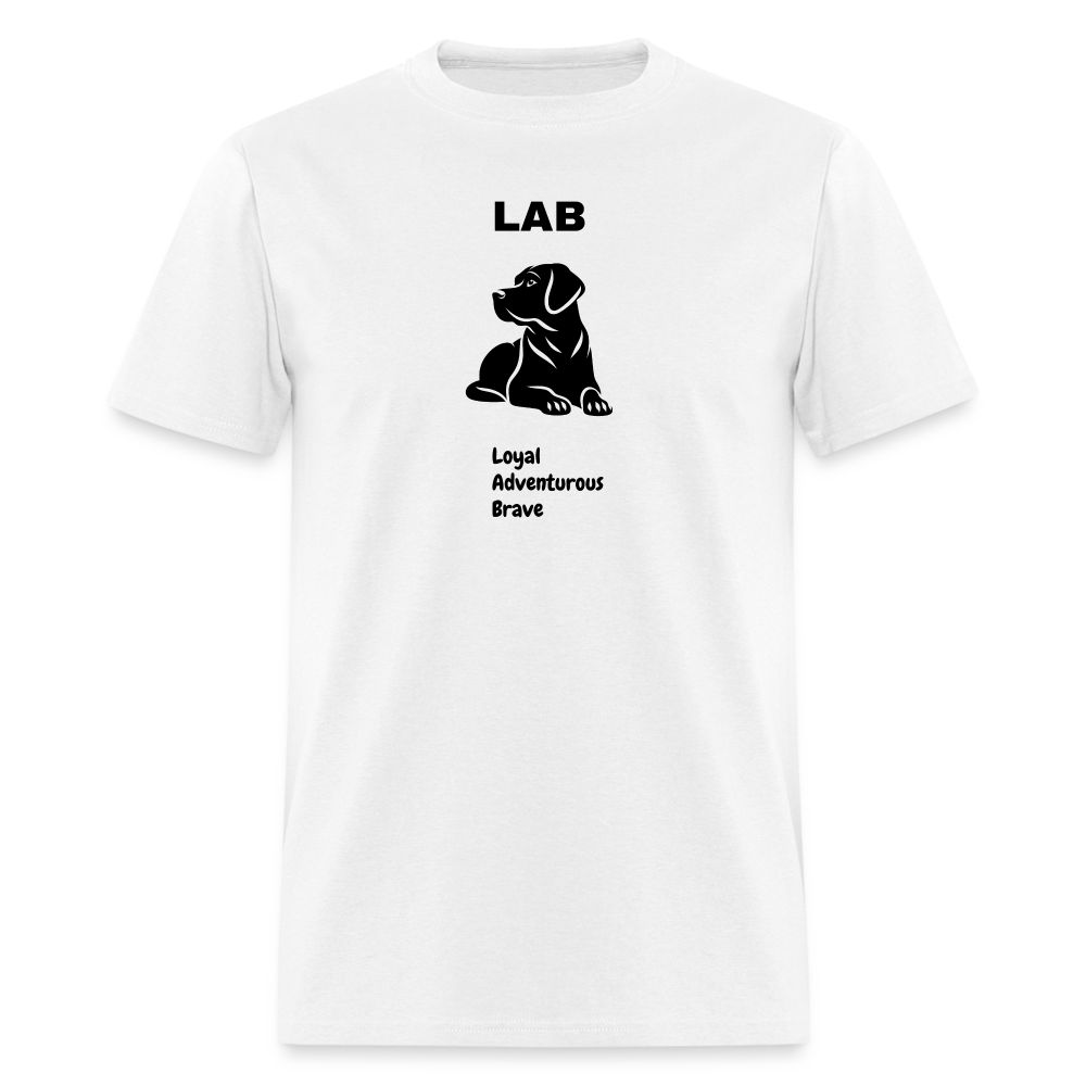 Unisex Classic T-Shirt lab dog lover shirt - white