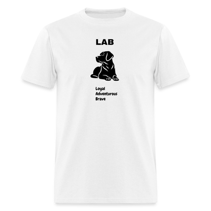 Unisex Classic T-Shirt lab dog lover shirt - white