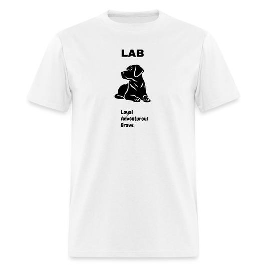 Unisex Classic T-Shirt lab dog lover shirt - white