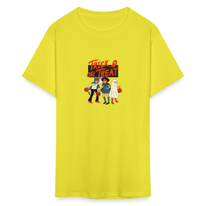 Unisex Classic T-Shirt trick or treat shirt - yellow