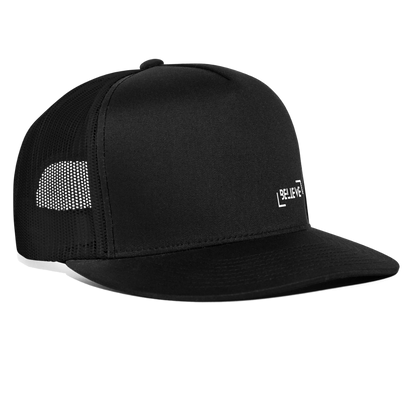 Trucker Cap believe hat - black/black