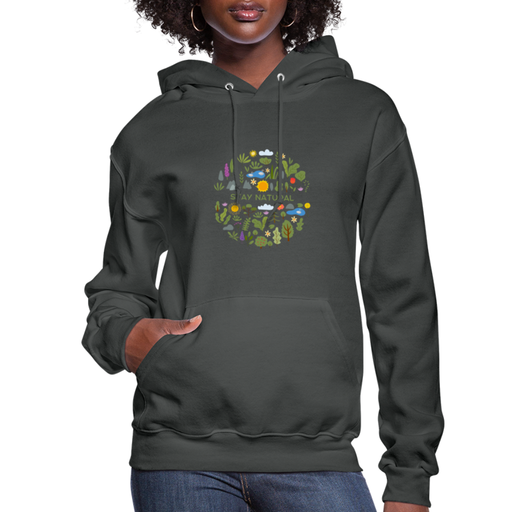 Women's Hoodie stay natural - asphalt