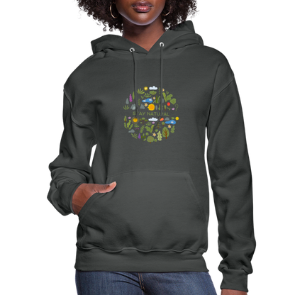 Women's Hoodie stay natural - asphalt