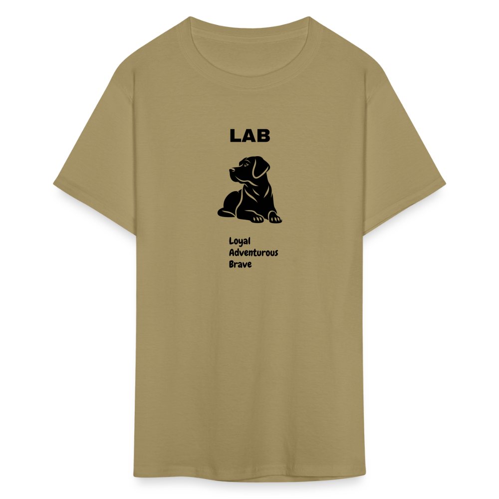 Unisex Classic T-Shirt lab dog lover shirt - khaki