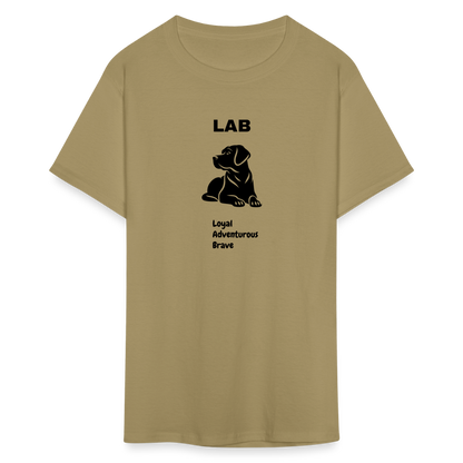 Unisex Classic T-Shirt lab dog lover shirt - khaki