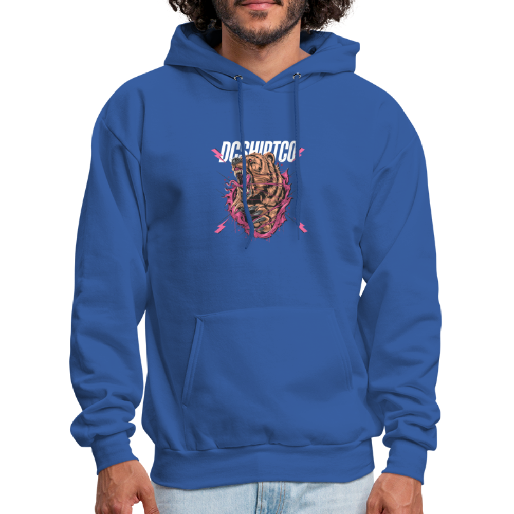 Men's Hoodie dc shirt co bear - royal blue