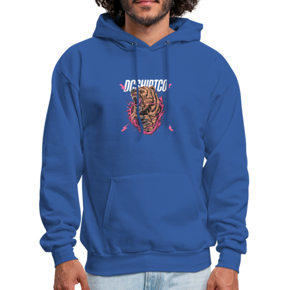 Men's Hoodie dc shirt co bear - royal blue