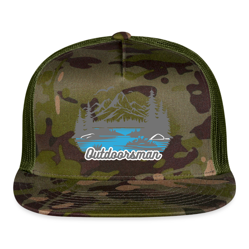 Trucker Cap  outdoors hat outdoorsman - MultiCam\green