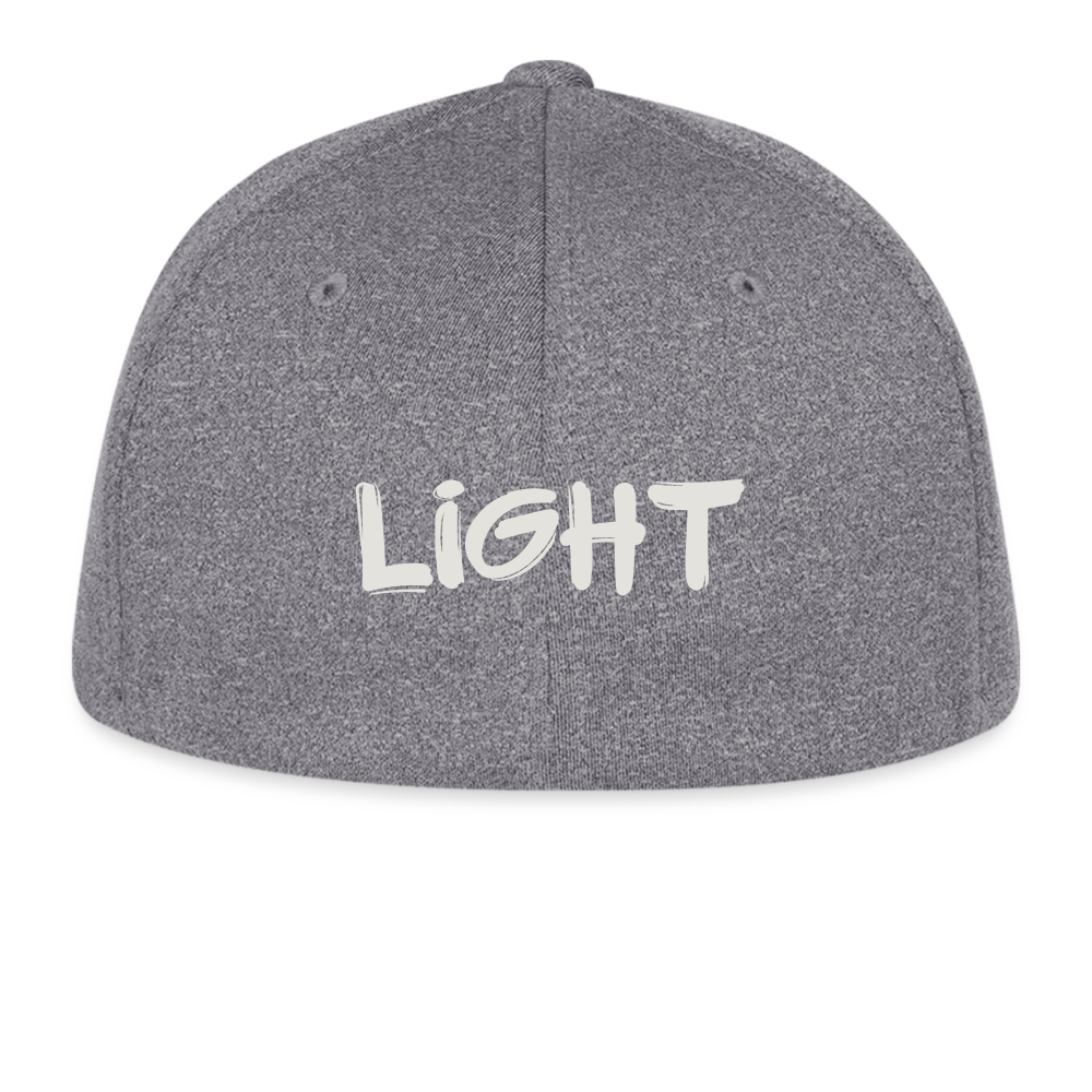 Flexfit Fitted Melange Baseball Cap Shine your Light - light heather gray