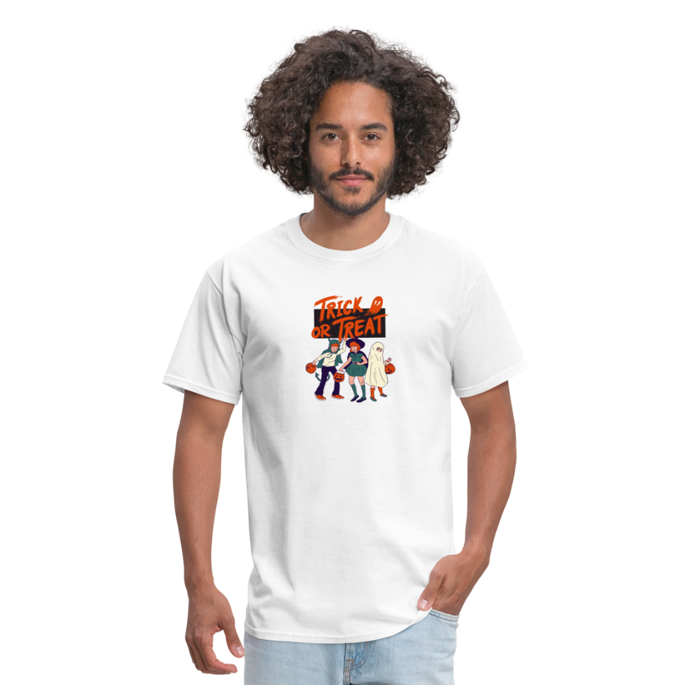 Unisex Classic T-Shirt trick or treat shirt - white