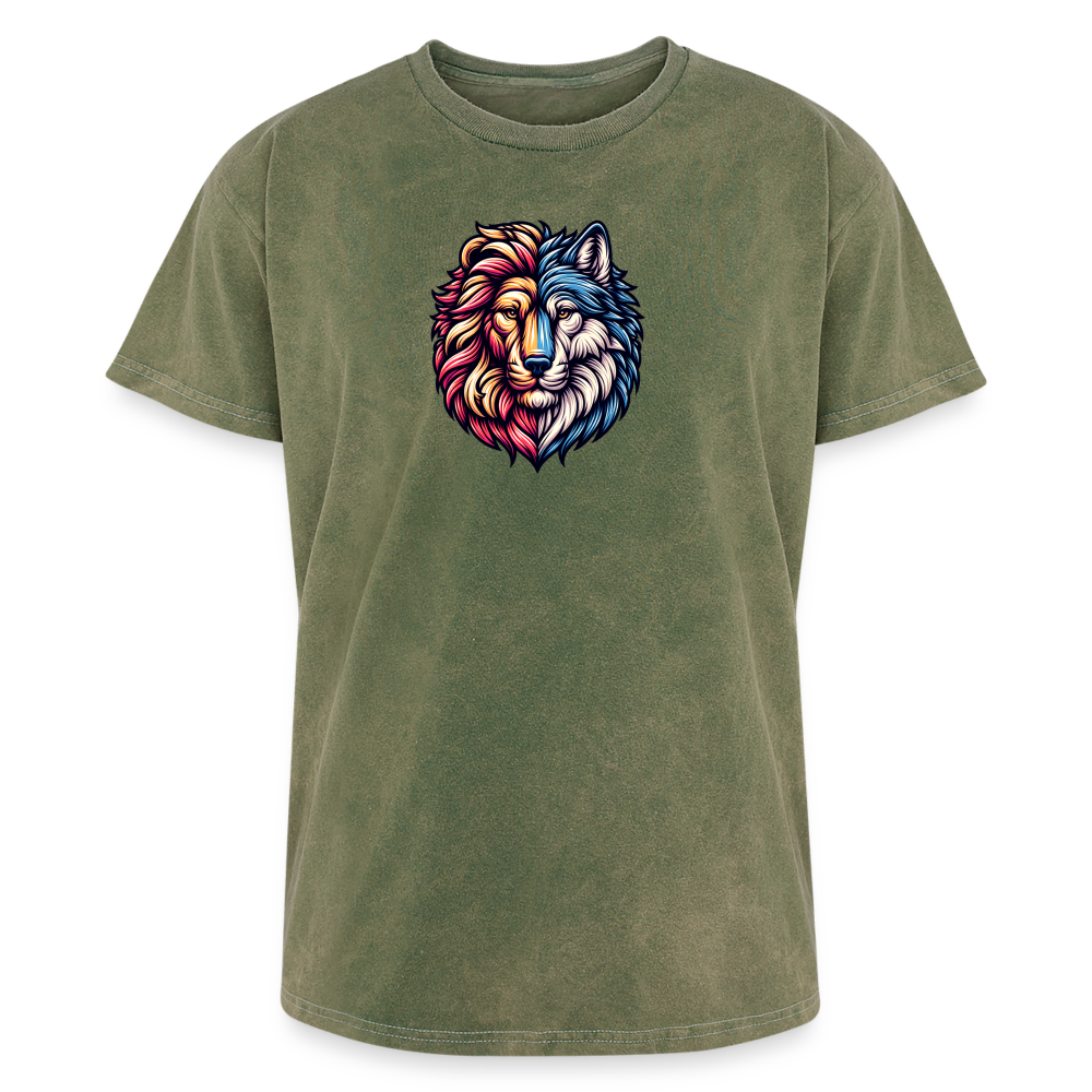 Men's Mineral Wash T-shirt Lion and the Wolf shirt - mineral green