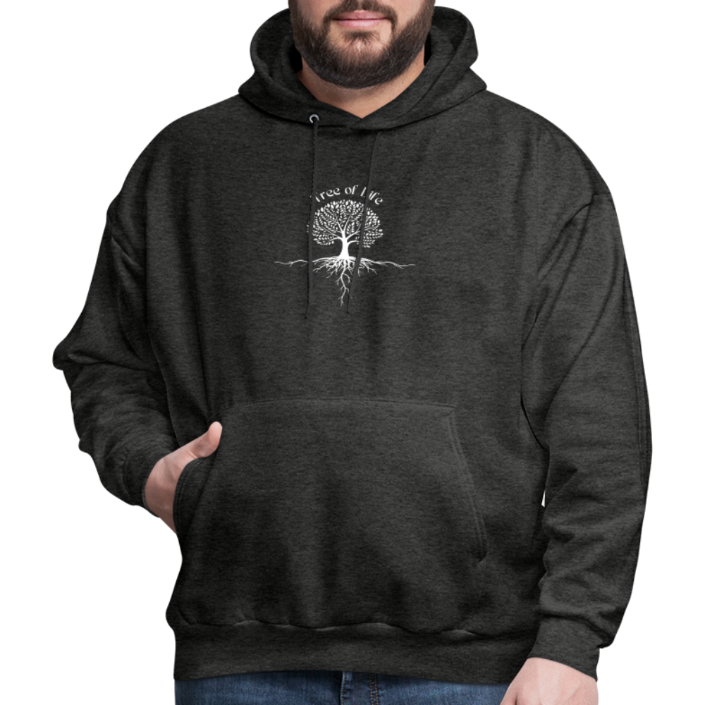 Men's Hoodie tree of life - charcoal grey