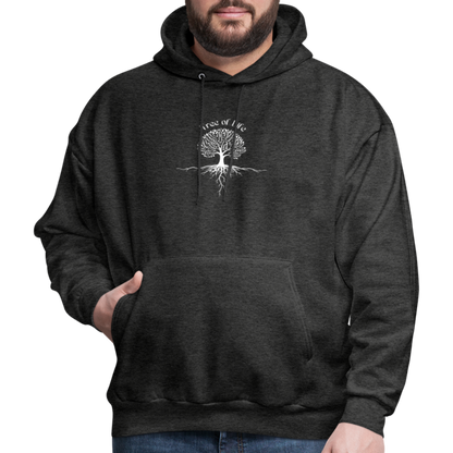 Men's Hoodie tree of life - charcoal grey