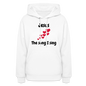 Women's Hoodie Jesus the song that I sing - white