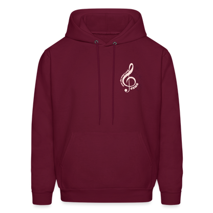 Men's Hoodie music Jesus is the song that I sing - burgundy